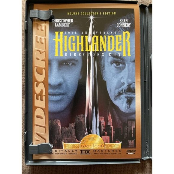 Highlander (DVD, 1997, 10th Anniversary Director’s Cut) Sean Connery - Picture 3 of 5